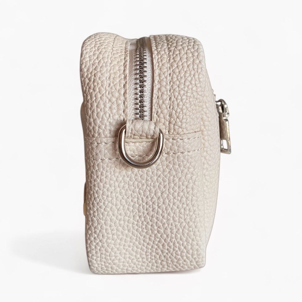 PREVENTA Cartera Bandolera Pisa Beige (Recibe entre 29/12 y 31/12)