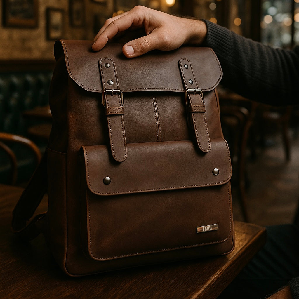 Mochila Unisex Petra Marrón