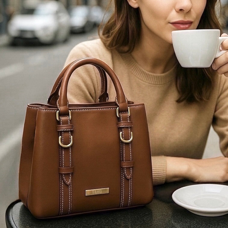 Cartera Ferrara Camel