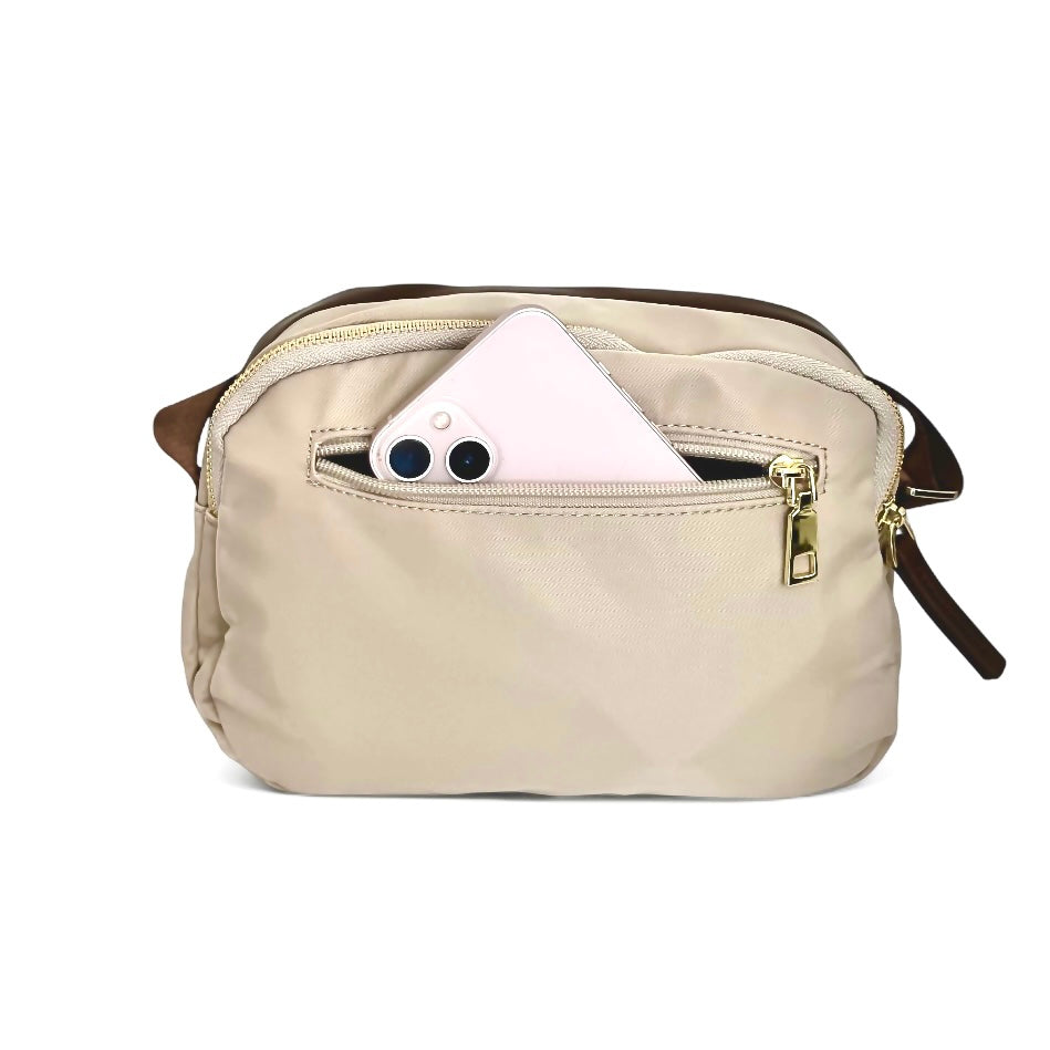 Bandolera Cartera Cerdeña Beige