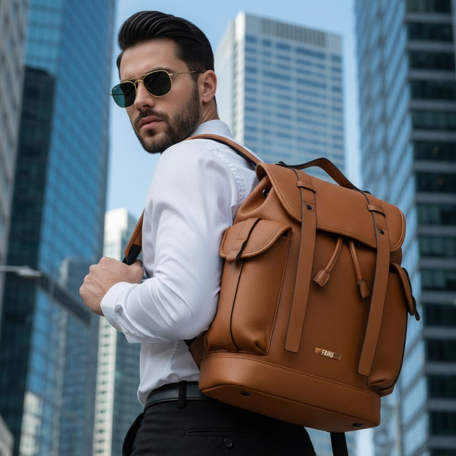 Mochila Unisex Budapest Camel