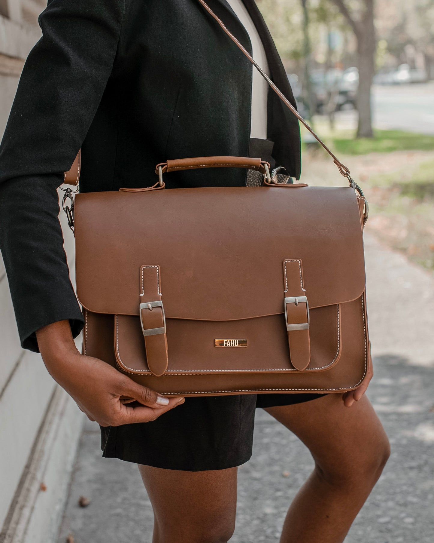 Maletín Unisex Ginebra Camel - FAHU