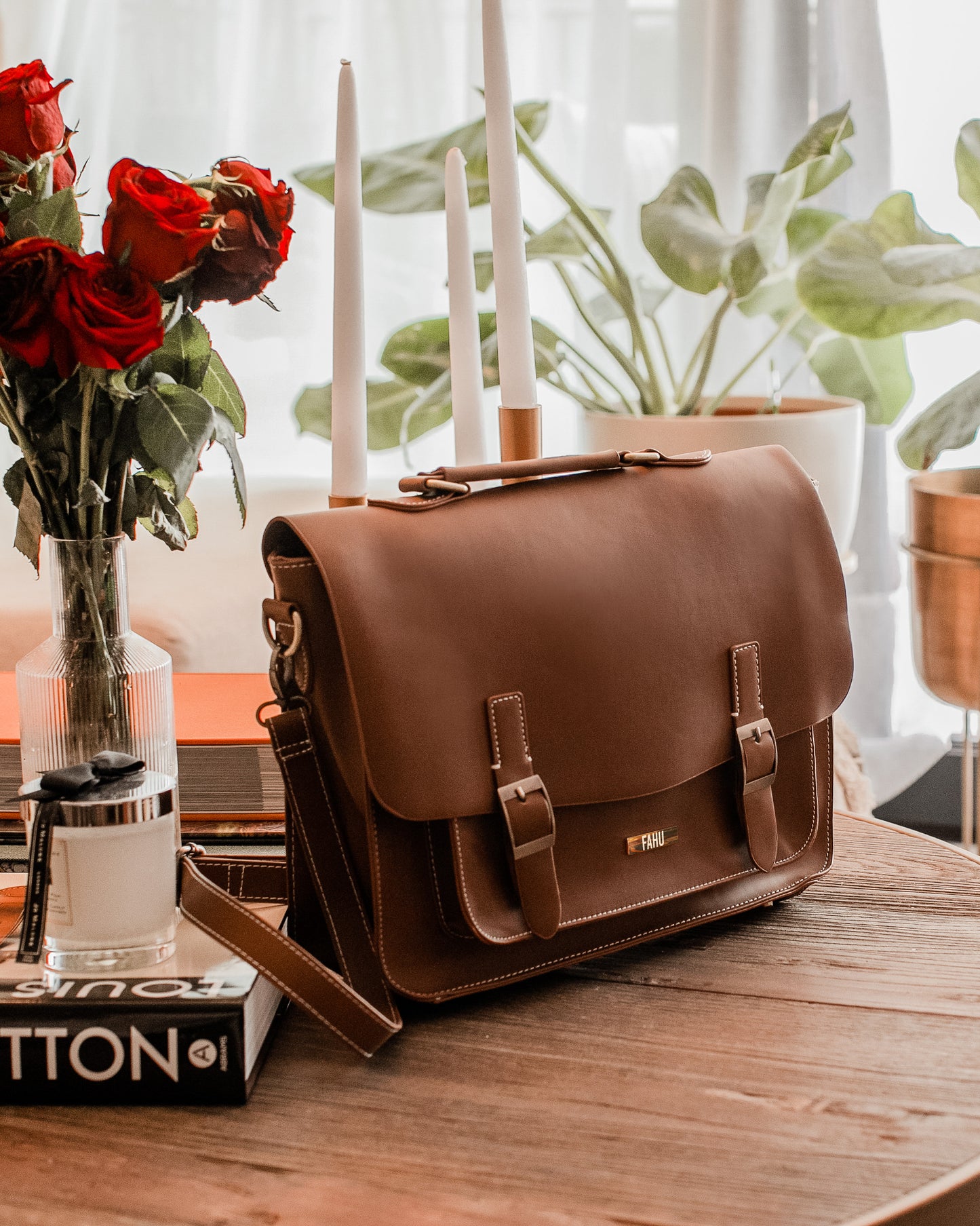 Maletín Unisex Ginebra Camel - FAHU