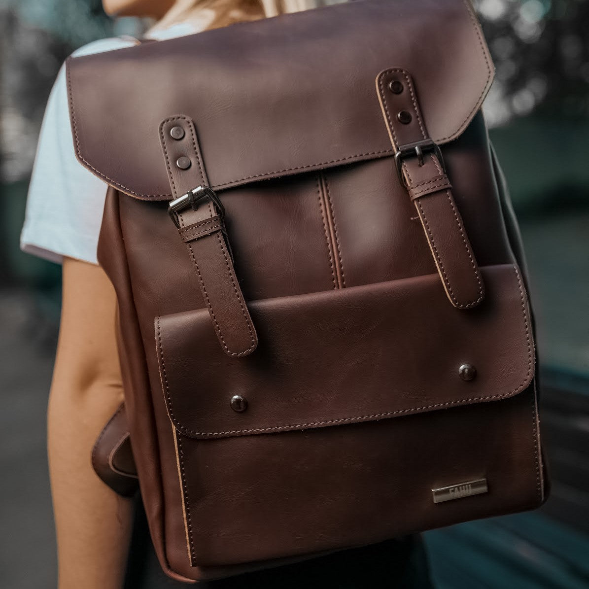 Mochila Unisex Petra Marrón - FAHU