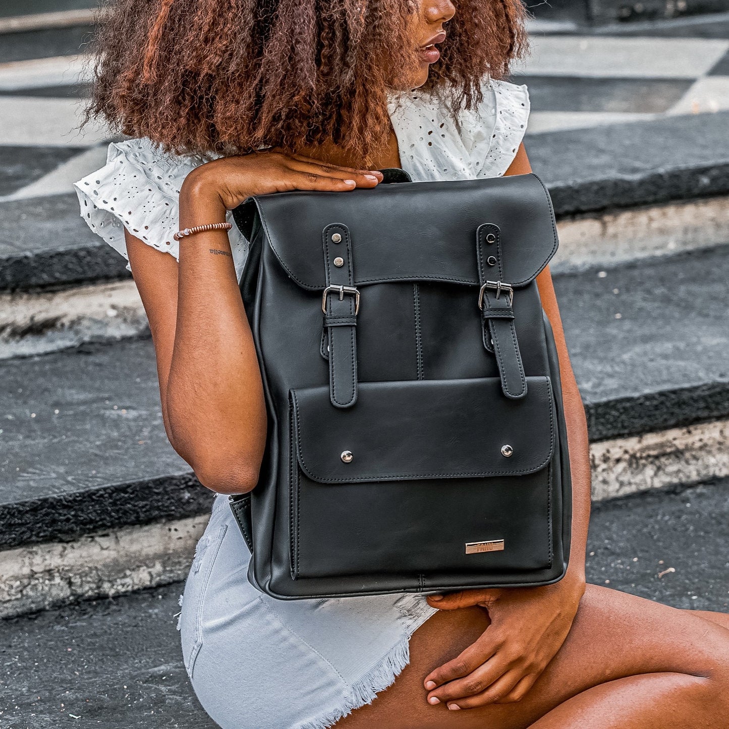 Mochila Unisex Petra Negro - FAHU