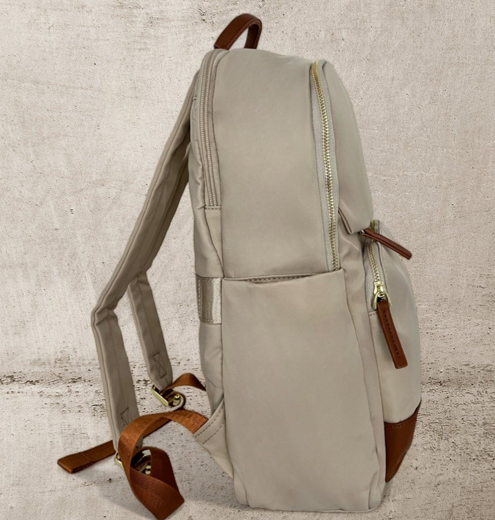 ATLANTA BEIGE – Mochila urbana con espacio para notebook - FAHU