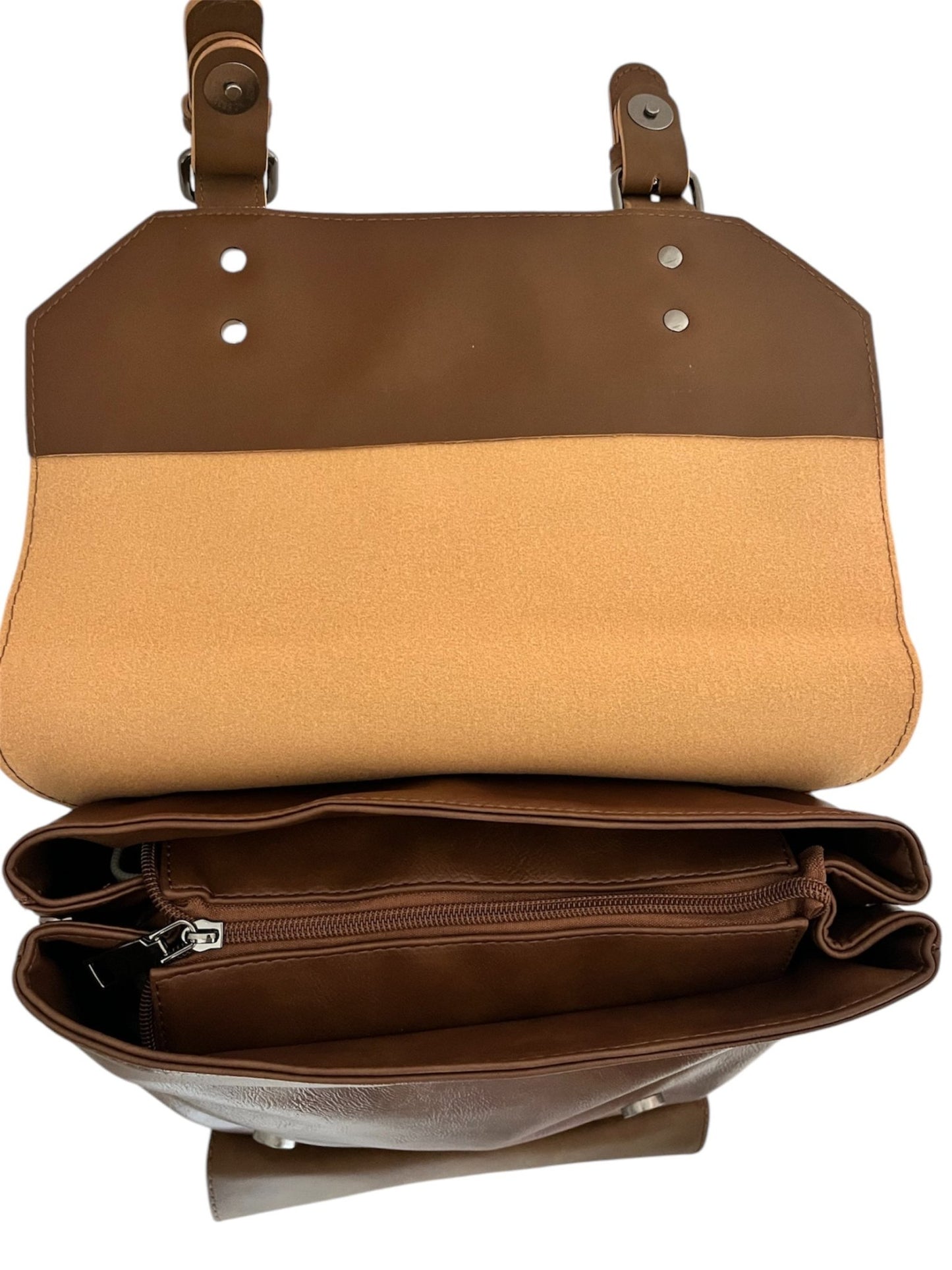 VIENA CAMEL – Mochila Urbana Vintage con espacio para notebook - FAHU