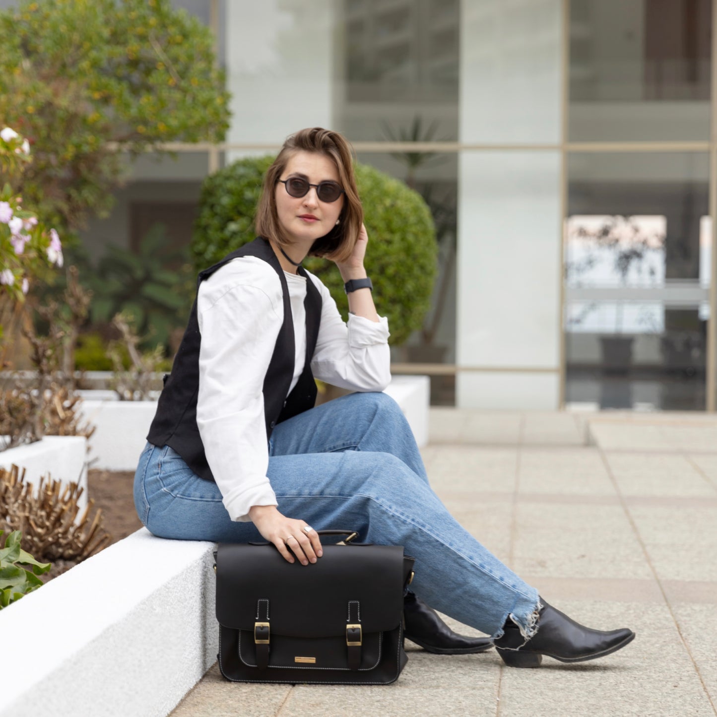 Bolso Maletín Unisex Ginebra Negro