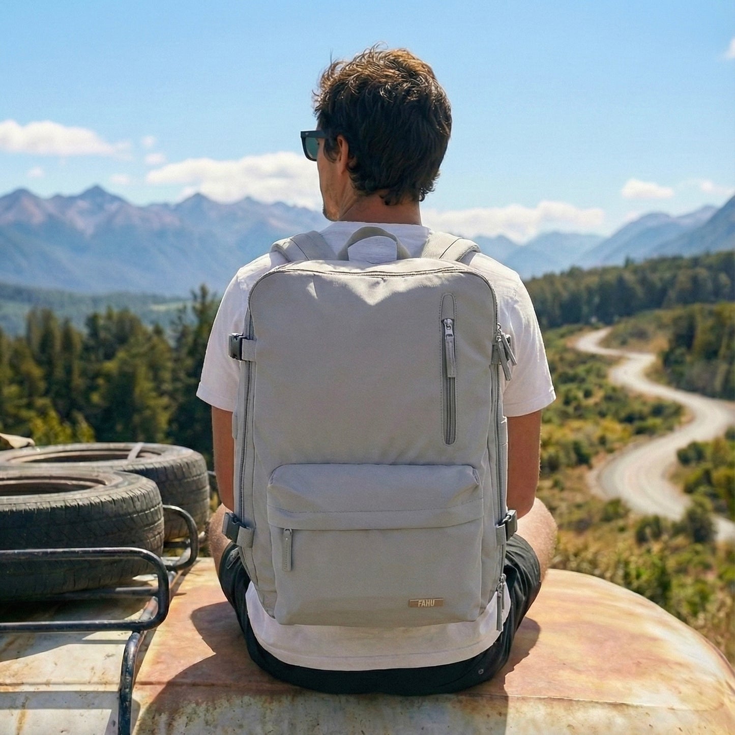 Mochila Maleta de Viaje Mallorca Gris
