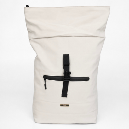 Mochila Roll Top Unisex Taipéi Crema