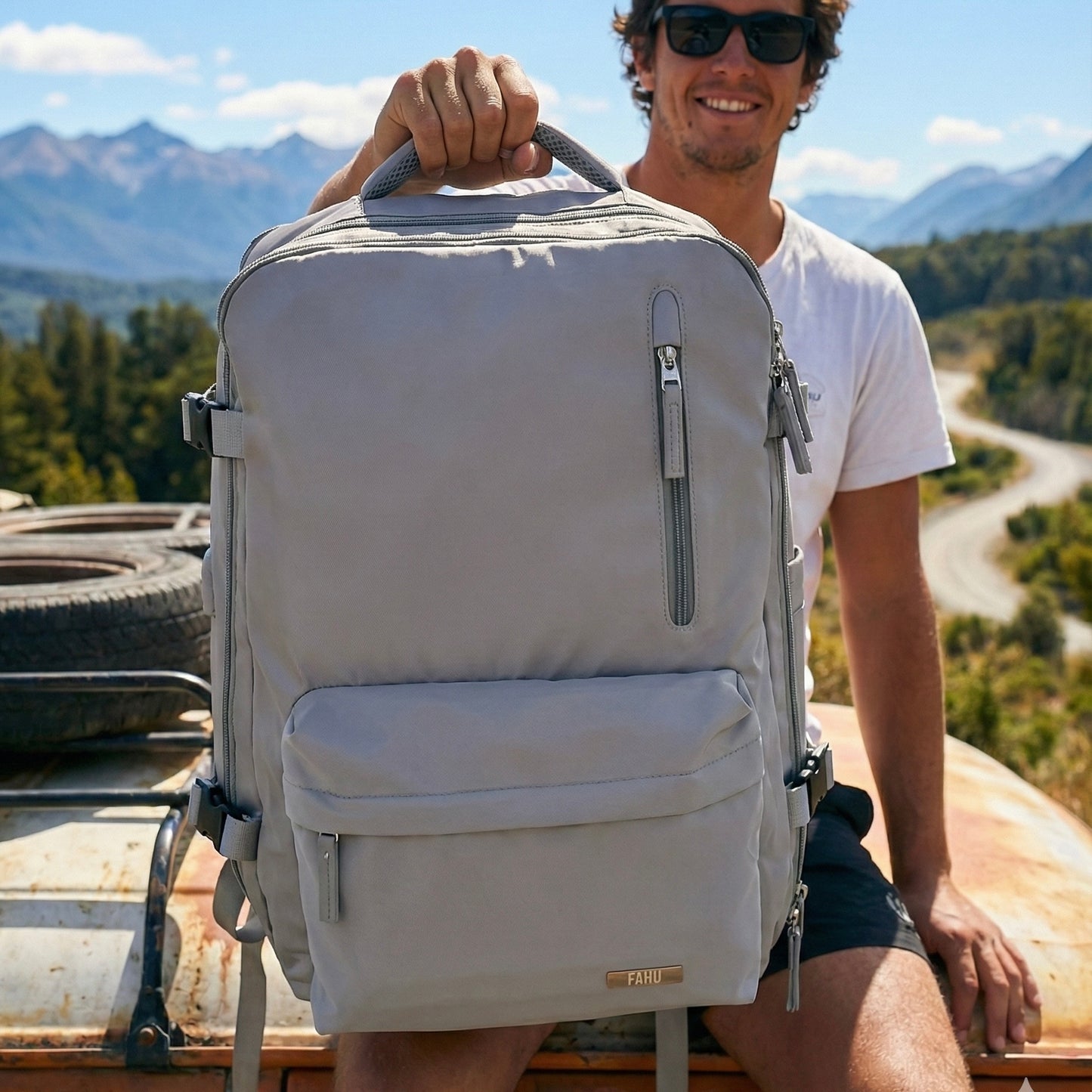 Mochila Maleta de Viaje Mallorca Gris