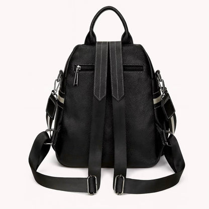 Mochila Cartera Venecia Negra texturizada