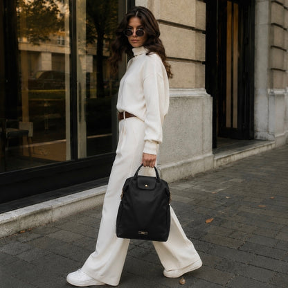 Mochila Cartera Alessandria Negra (Recibe entre 19/06 y 22/06)