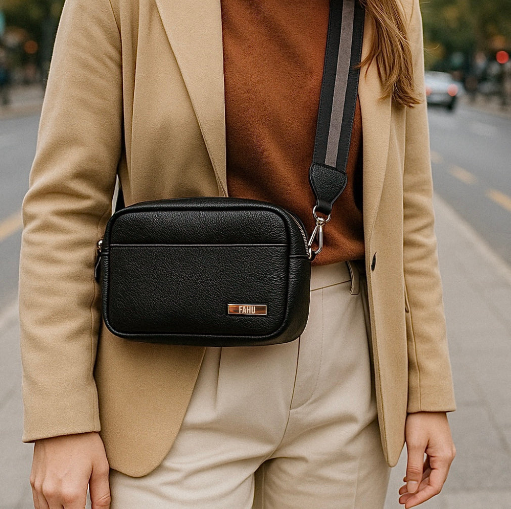 Cartera Bandolera Pisa Negra