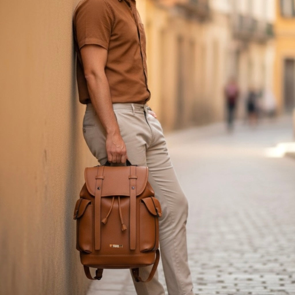 Mochila Unisex Budapest Camel
