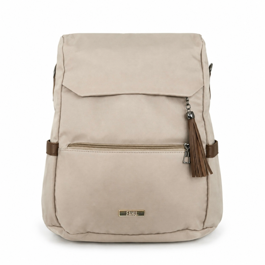 Mochila cartera antirrobo Vittoria Beige