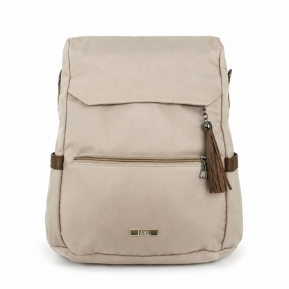 Mochila cartera antirrobo Vittoria Beige