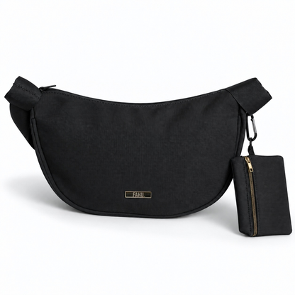 Bandolera Con Monedero Memphis Negra