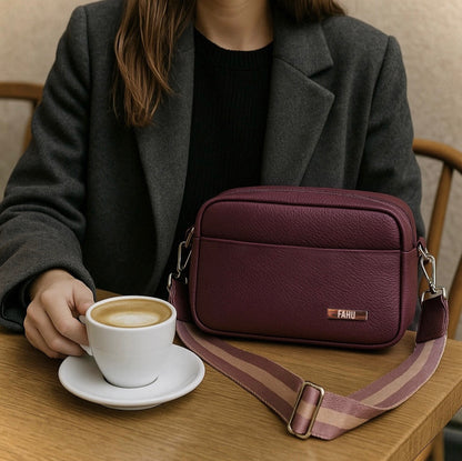 Cartera Bandolera Pisa Burdeos