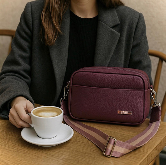 Cartera Bandolera Pisa Burdeos
