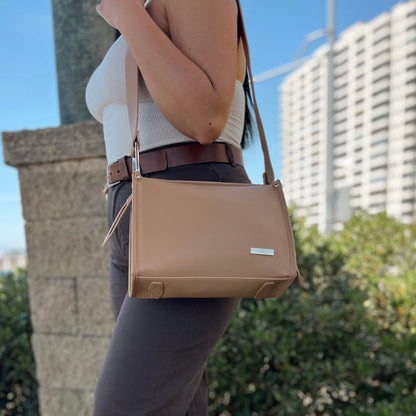 Cartera Bandolera Dallas Caqui