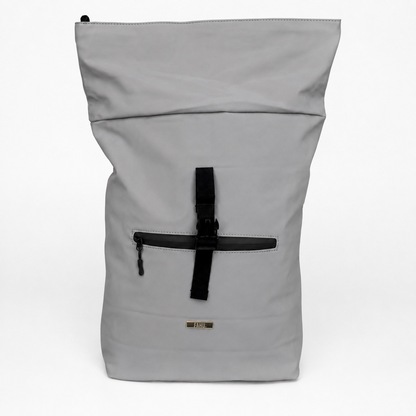 Mochila Roll Top Unisex Taipéi Gris Claro
