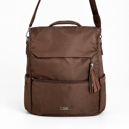 Mochila Cartera Antirrobo Vittoria Marrón