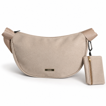 Bandolera Con Monedero Memphis beige