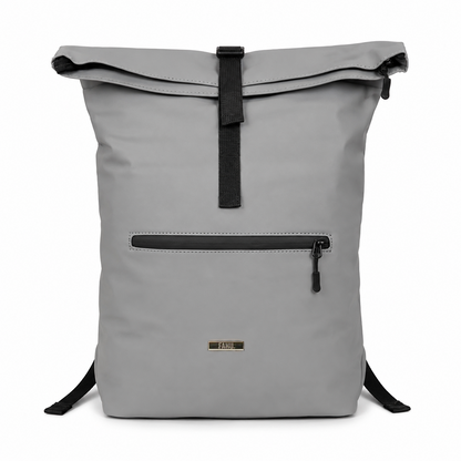 Mochila Roll Top Unisex Taipéi Gris Claro