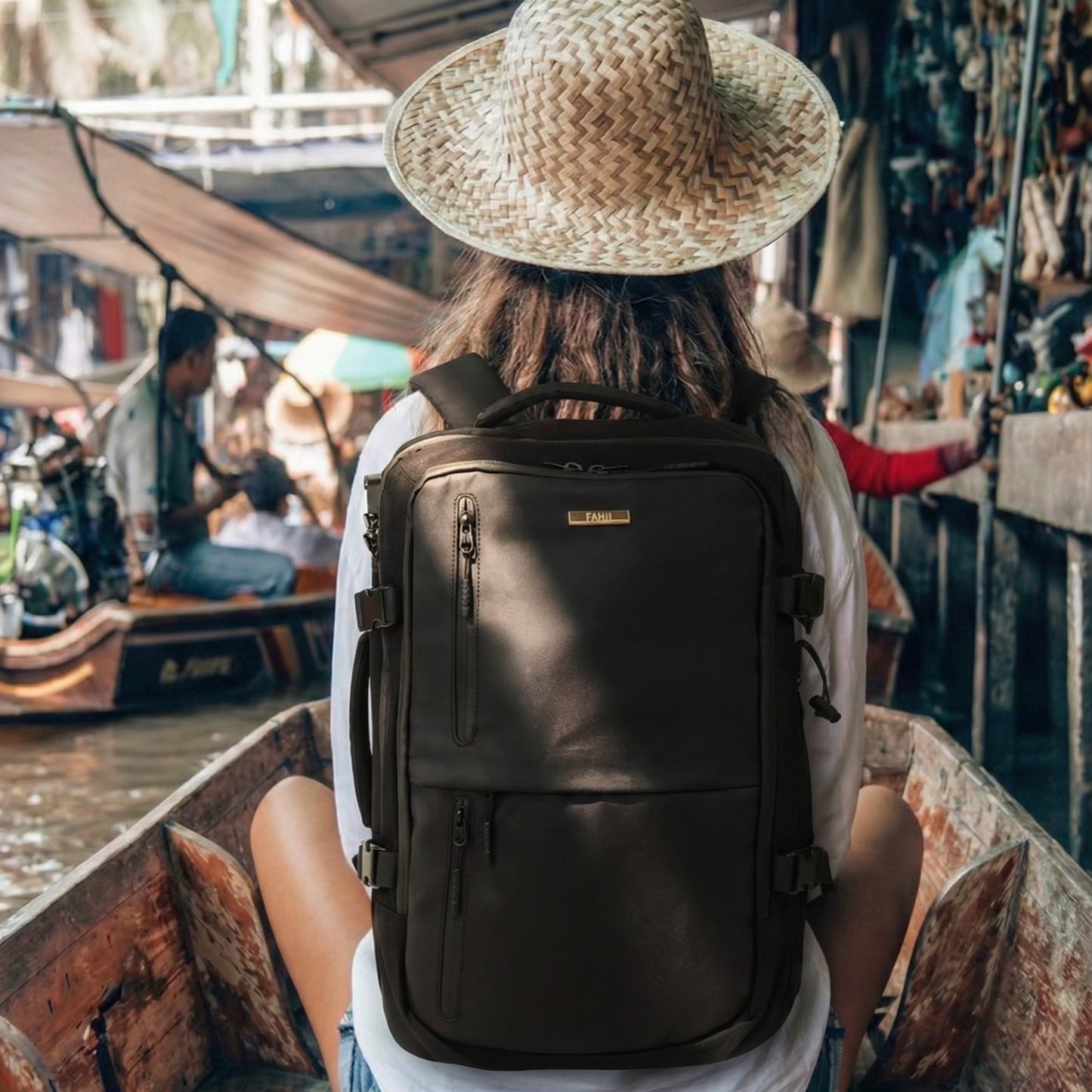 Mochila Maleta de Viaje Unisex Bangkok Negro