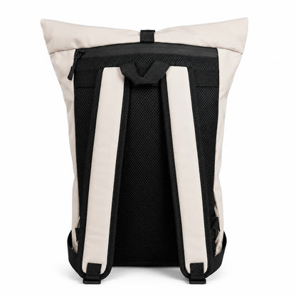 Mochila Roll Top Unisex Taipéi Crema