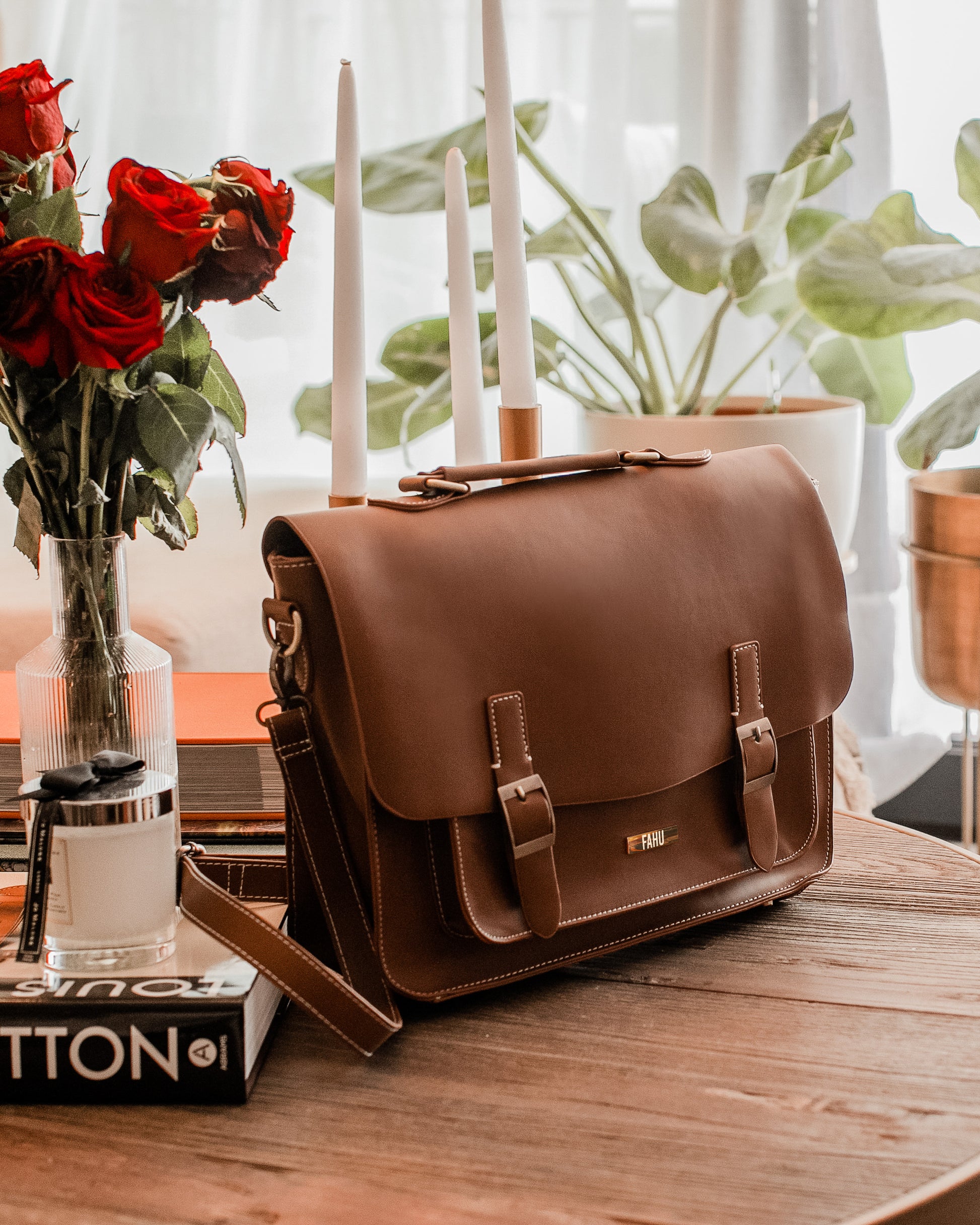 Maletín Unisex Ginebra Camel - FAHU