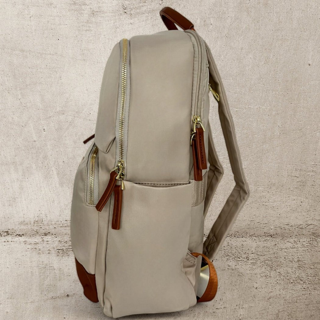 ATLANTA BEIGE – Mochila urbana con espacio para notebook - FAHU