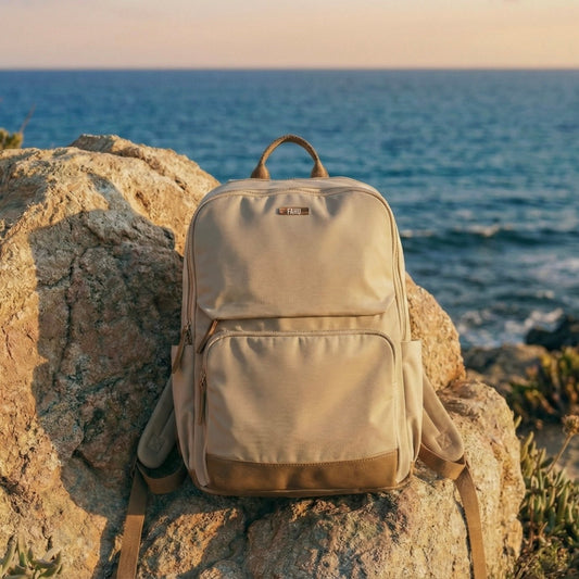 ATLANTA BEIGE – Mochila urbana con espacio para notebook - FAHU