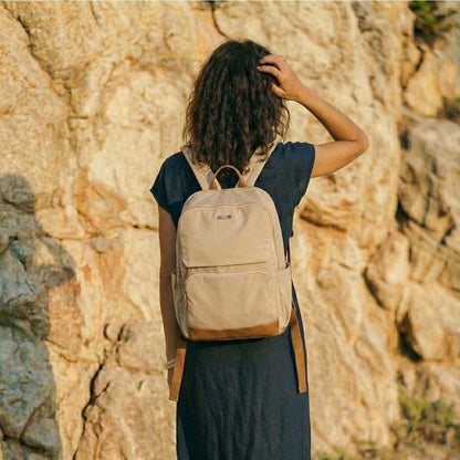 ATLANTA BEIGE – Mochila urbana con espacio para notebook - FAHU
