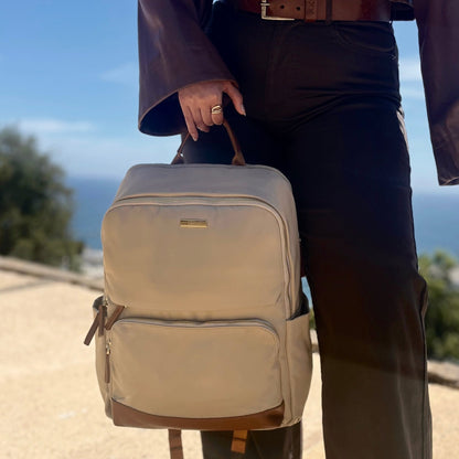 ATLANTA BEIGE – Mochila urbana con espacio para notebook - FAHU