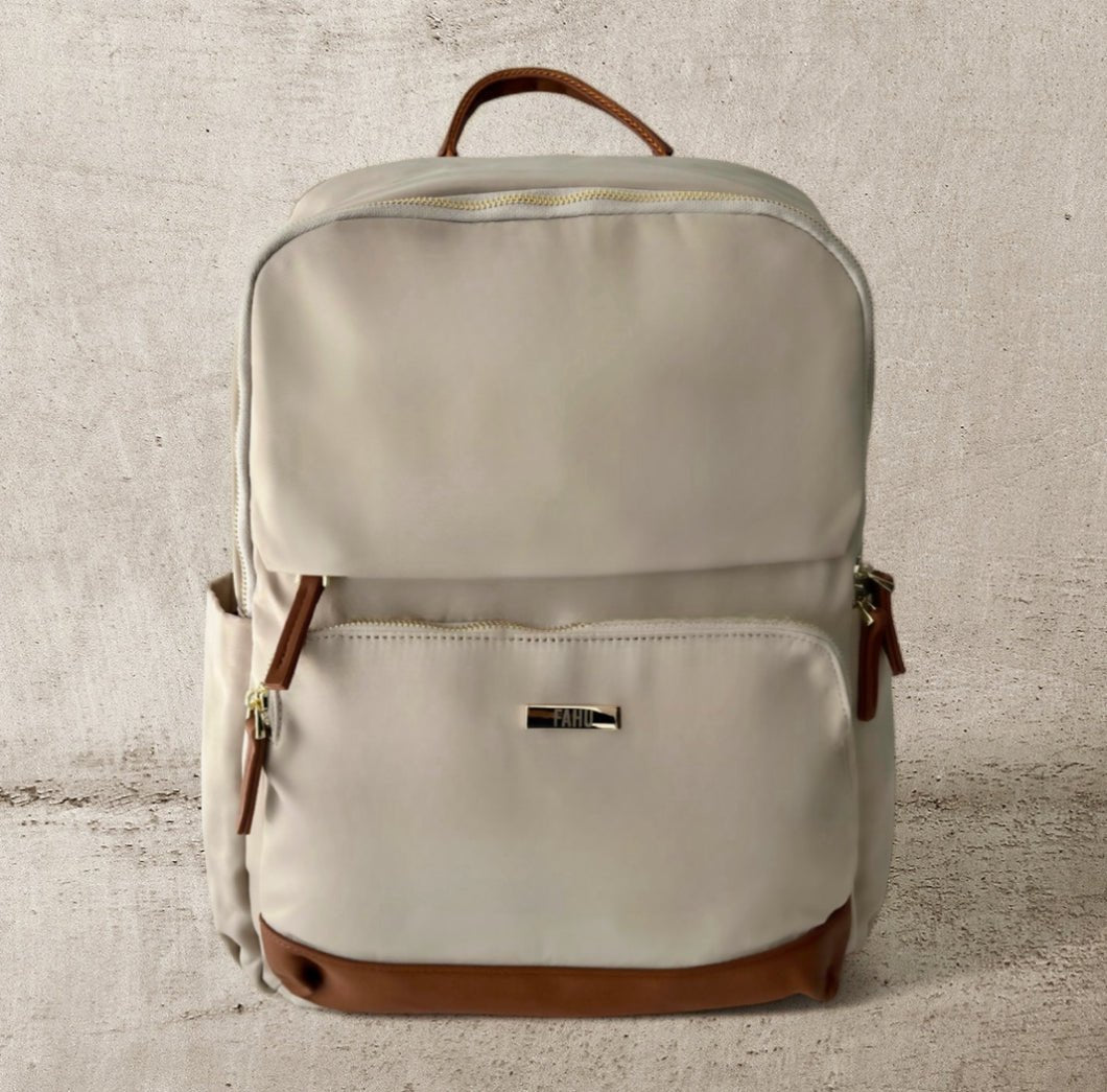 ATLANTA BEIGE – Mochila urbana con espacio para notebook - FAHU