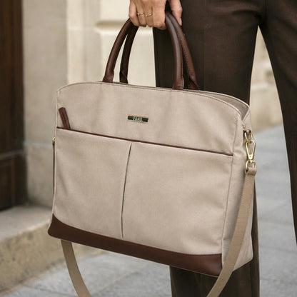 Bolso Maletín Filadelfia Beige - FAHU