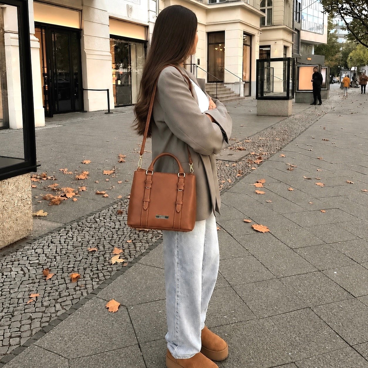 Cartera Ferrara Camel - FAHU
