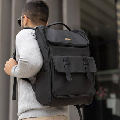 CHICAGO NEGRA – Mochila urbana con espacio para notebook - FAHU
