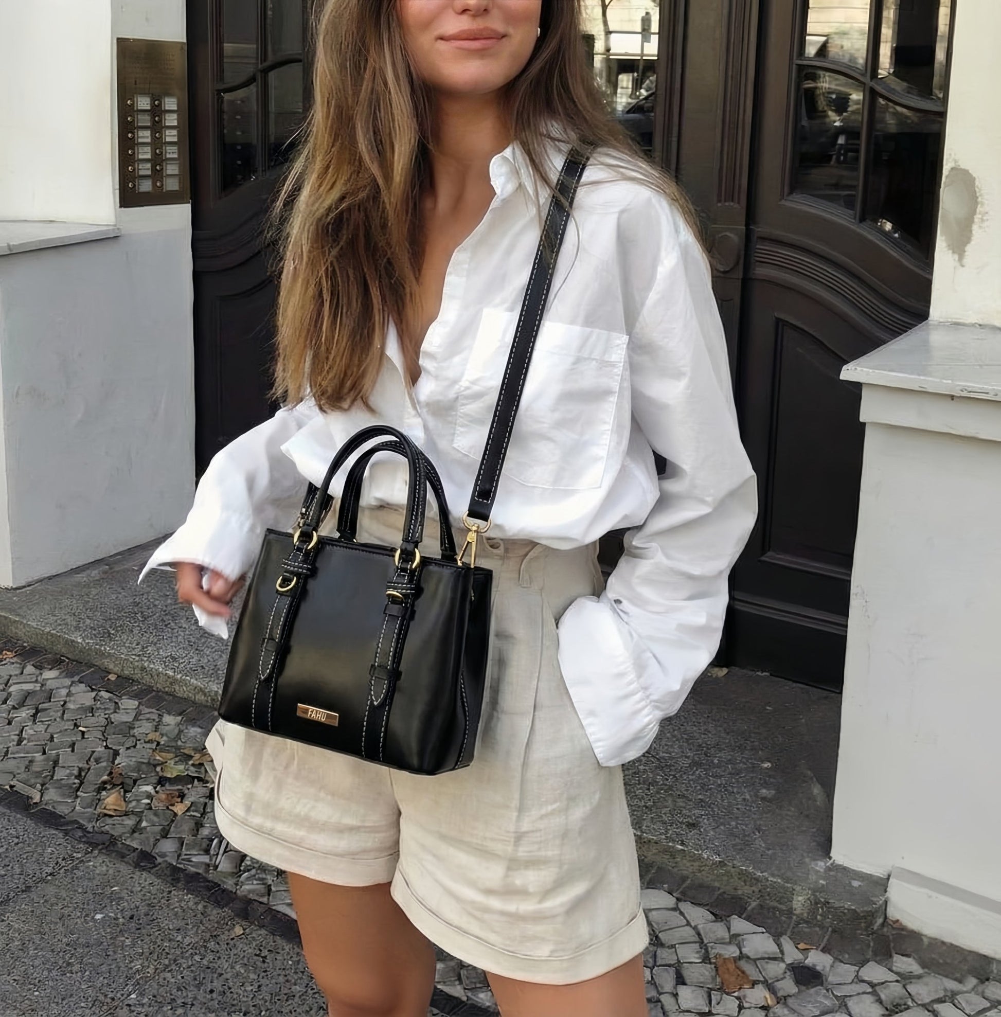 FERRARA NEGRA - Cartera compacta para uso diario - FAHU