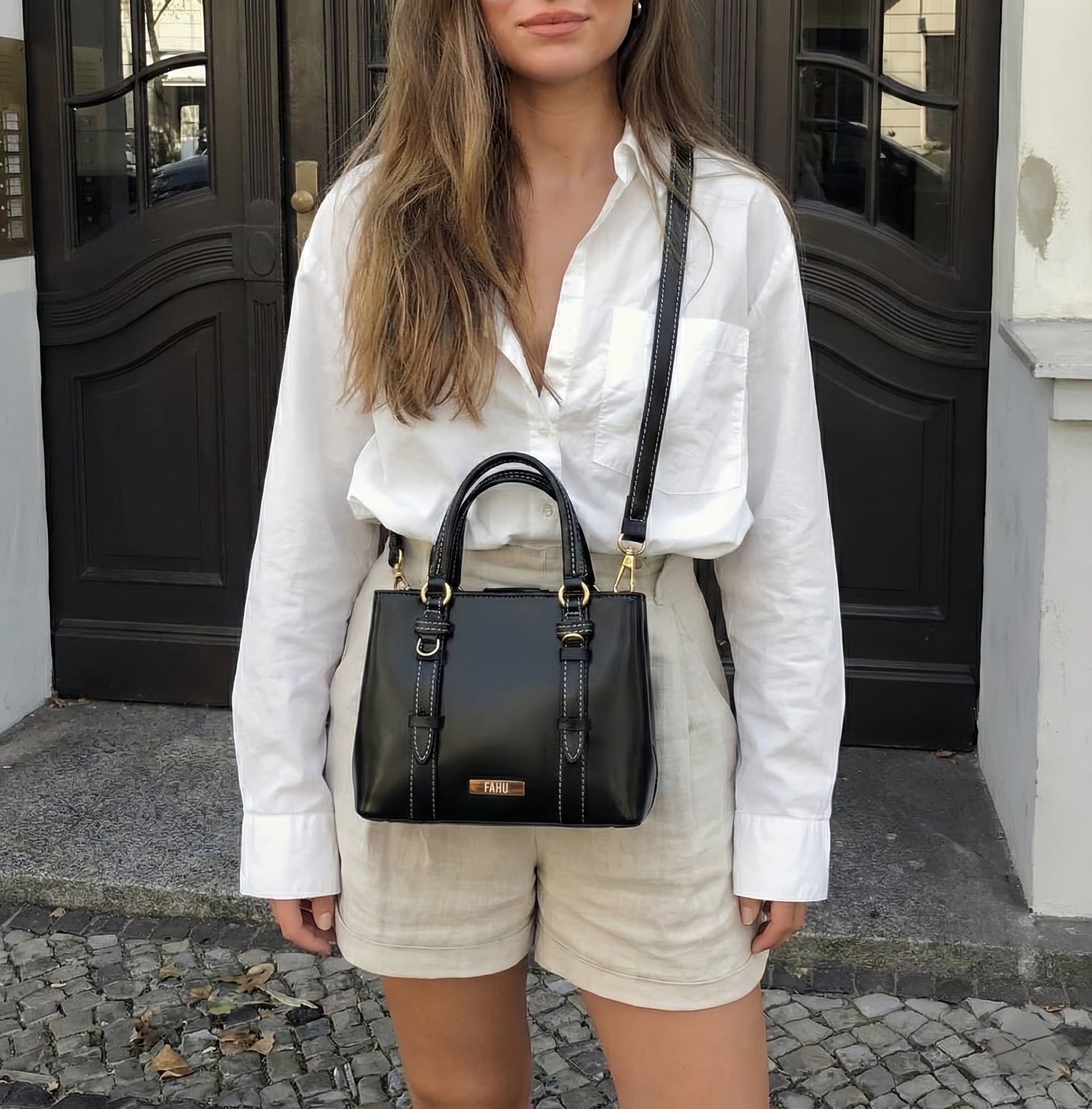 FERRARA NEGRA - Cartera compacta para uso diario - FAHU