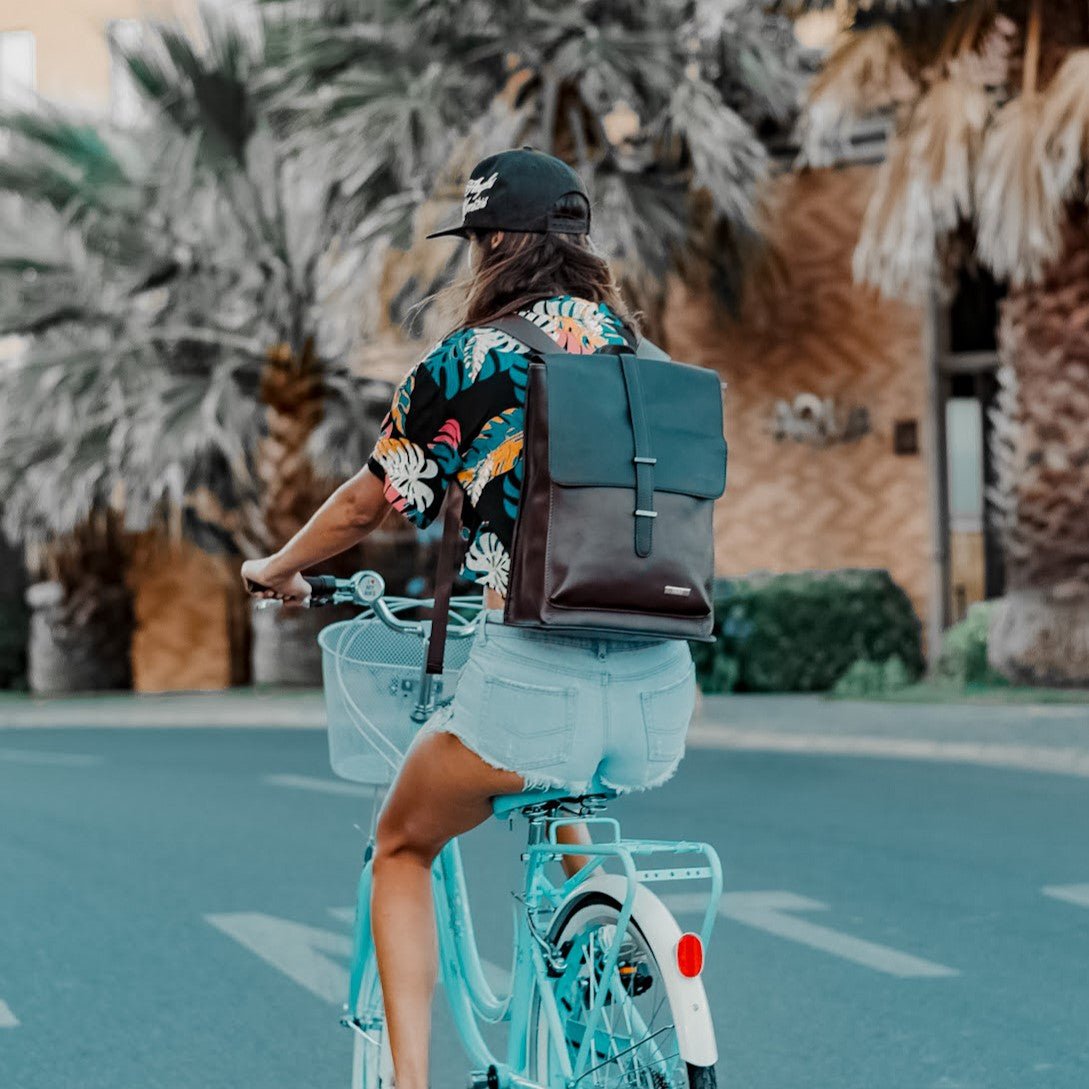 MADRID MARRÓN – Mochila urbana con espacio para notebook - FAHU