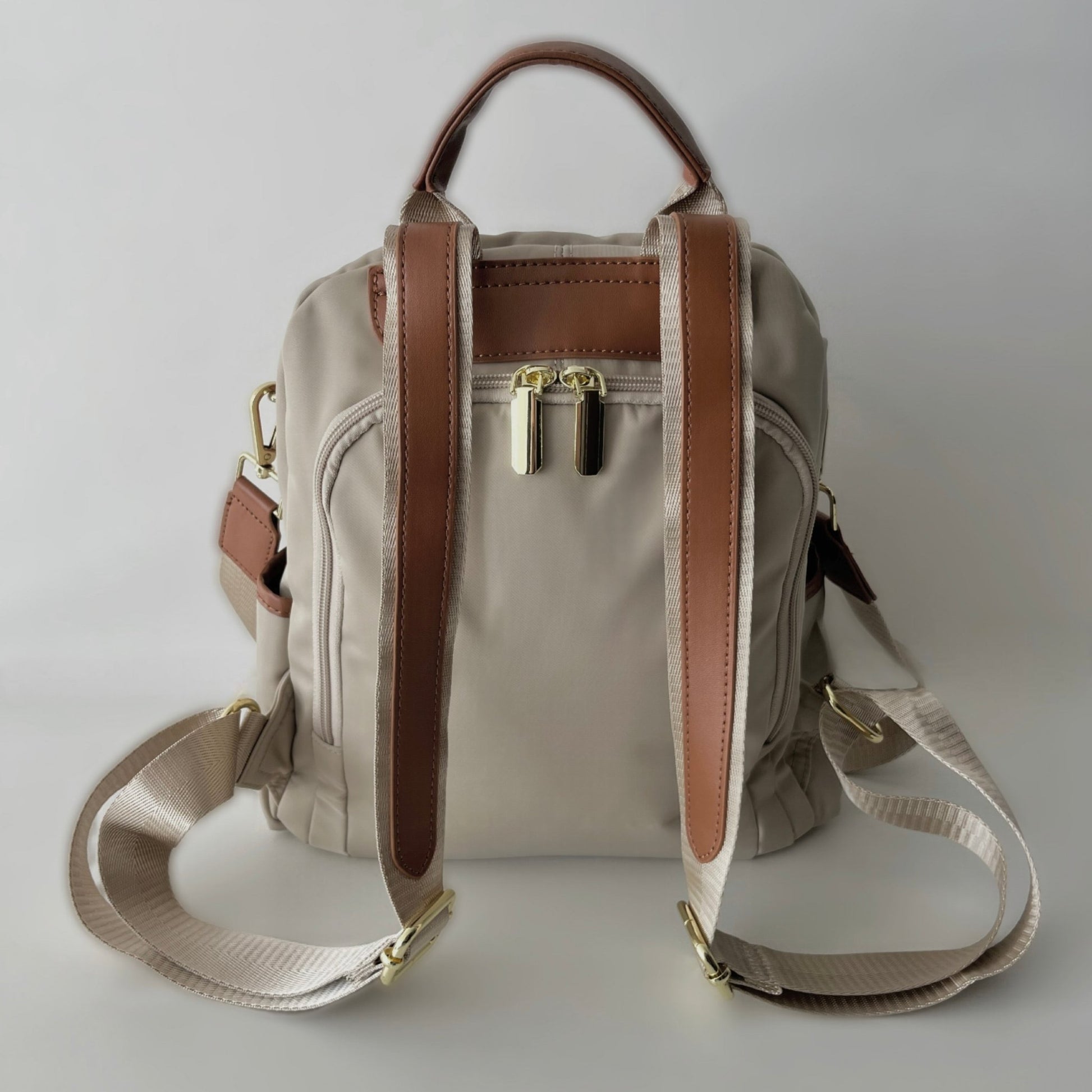 Mochila Cartera Antirrobo Cagliari Beige - FAHU