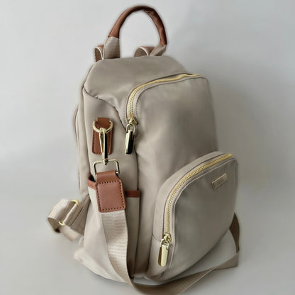 Mochila Cartera Antirrobo Cagliari Beige - FAHU