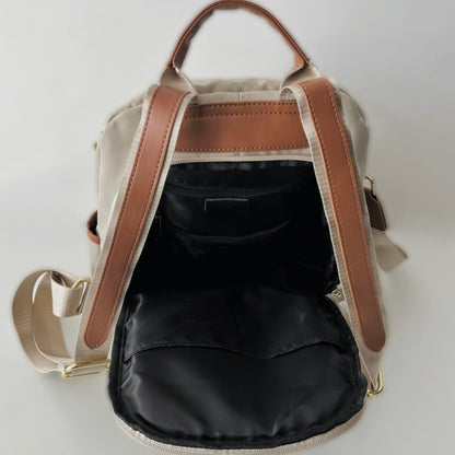 Mochila Cartera Antirrobo Cagliari Beige - FAHU