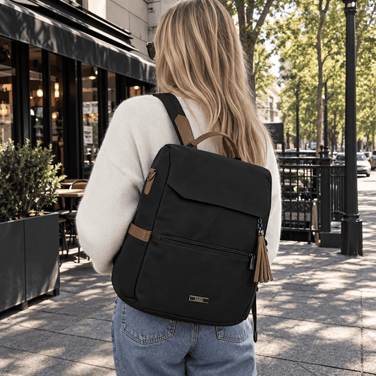 Mochila Cartera Antirrobo Vittoria Negra - FAHU