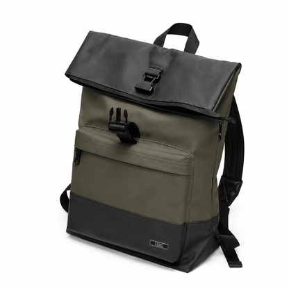 Mochila Roll Top Unisex Yakarta Verde Militar (Recibe entre 19/06 y 22/06) - FAHU