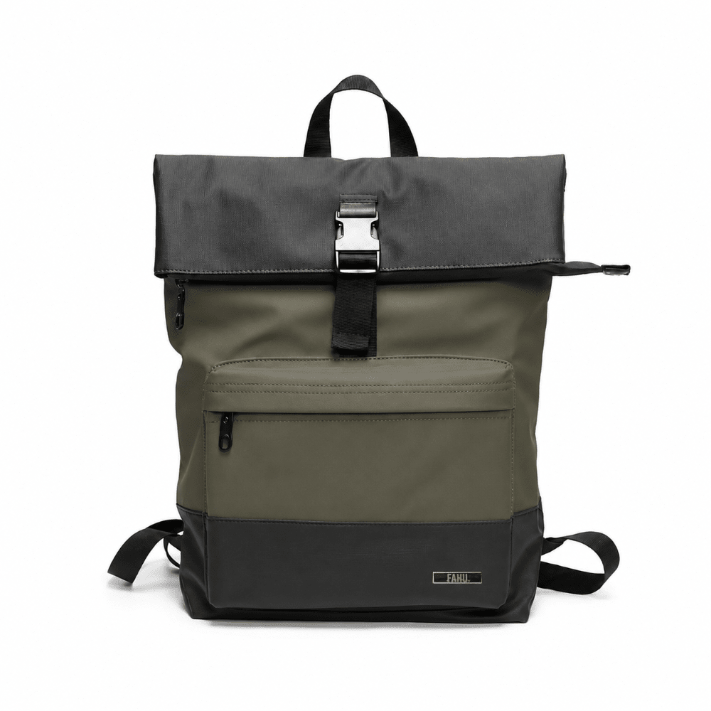 Mochila Roll Top Unisex Yakarta Verde Militar (Recibe entre 19/06 y 22/06) - FAHU