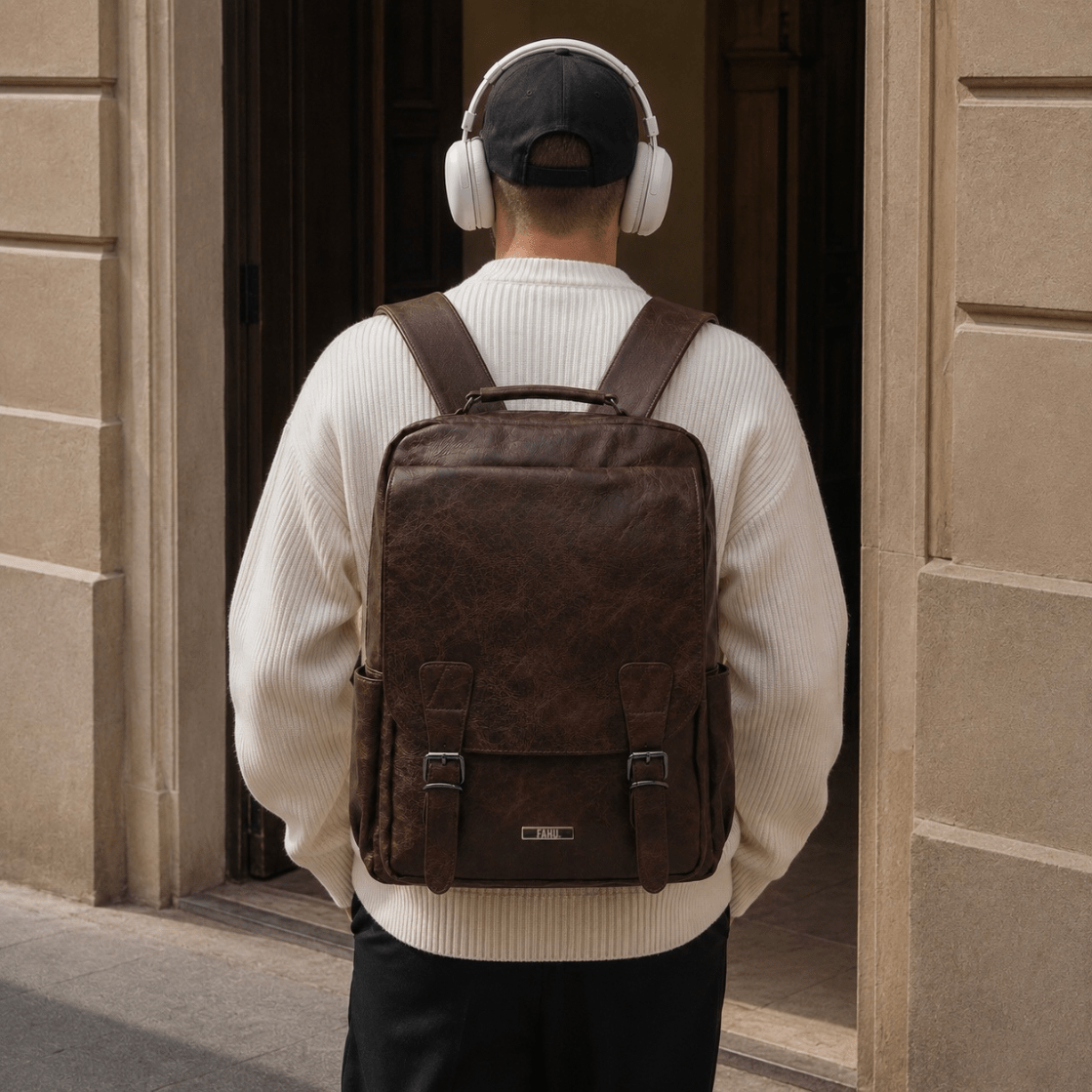 Mochila Unisex Toronto Marrón - FAHU